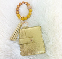 Load image into Gallery viewer, Beaded ID holder wristlet