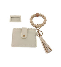 Load image into Gallery viewer, Beaded ID holder wristlet