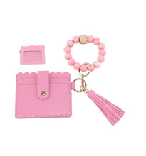 Load image into Gallery viewer, Beaded ID holder wristlet