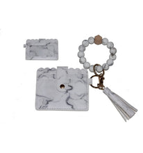 Load image into Gallery viewer, Beaded ID holder wristlet
