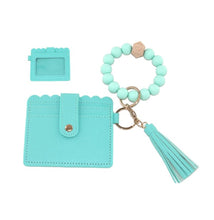 Load image into Gallery viewer, Beaded ID holder wristlet
